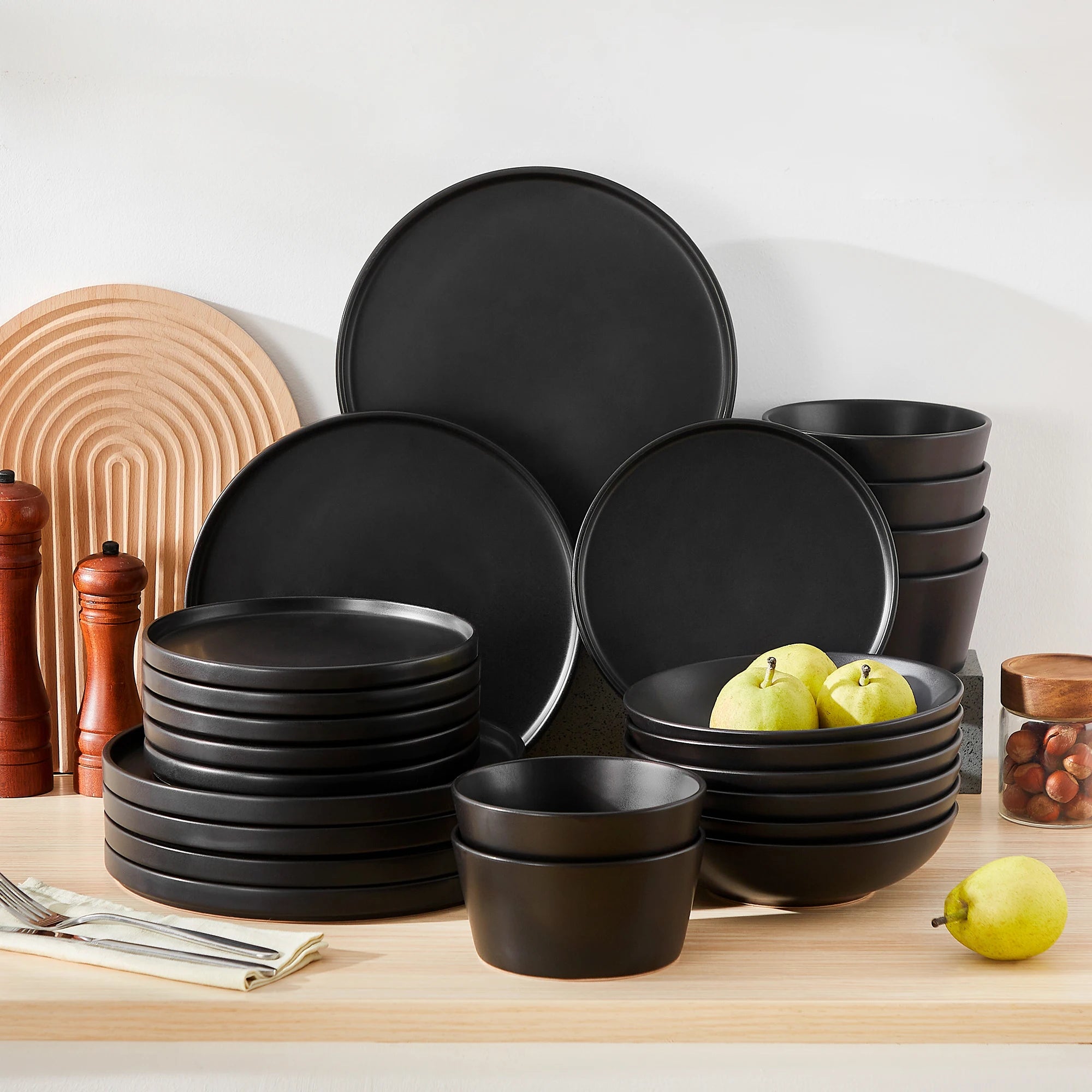 Servies Set 18-Delig – Keramisch Servies met Reactief Glazuur – Moderne Bordenset voor 6 Personen