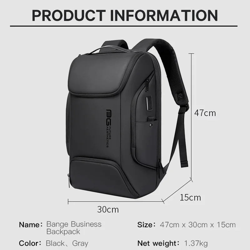 Waterdichte Laptop Rugzak 20‑35L | Grote Capaciteit | Business & Dagelijks