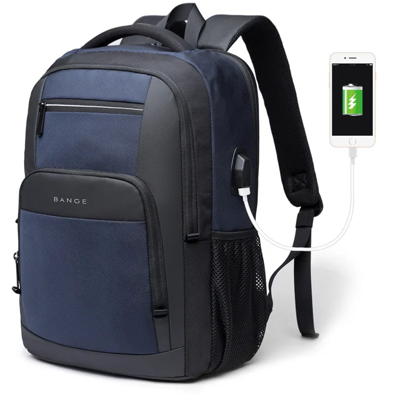 Waterdichte Rugzak met USB‑Oplaadpoort – Laptoprugzak 15,6″ Unisex School & Reis