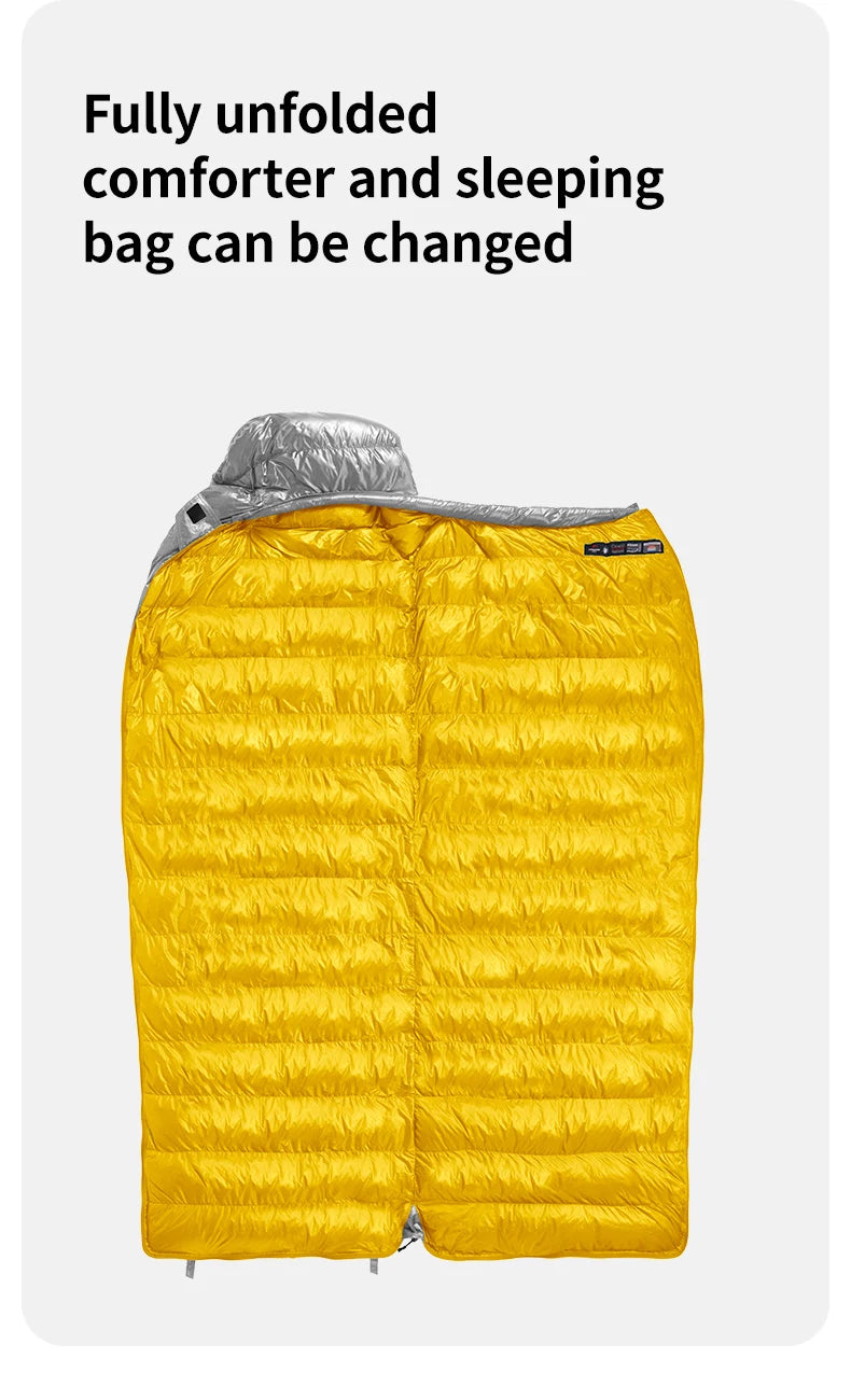 Lichtgewicht Dons Slaapzak Winter – Outdoor Slaapzak 0-5°C voor Kamperen & Trekking