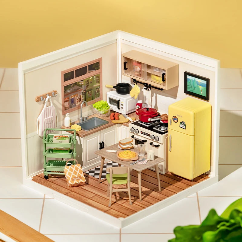 3D Puzzel Super Store – DIY Miniatuur Happy Meals Modelbouw Set voor Tieners en Volwassenen