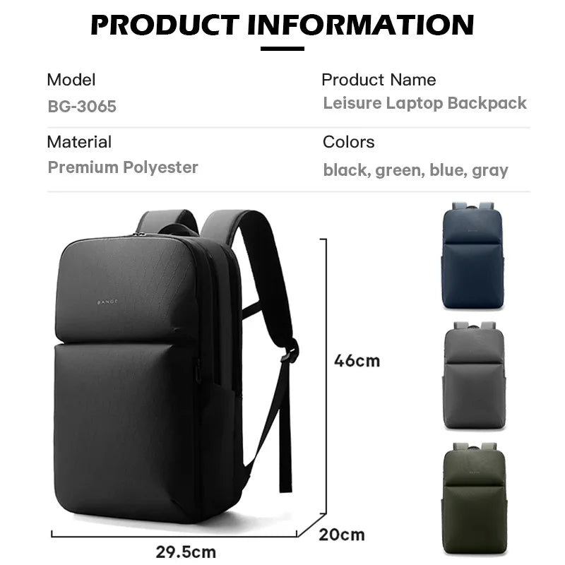 Draagbare Water‑ and Laptop‑rugzak – Grote 16 Inch Laptop Backpack – Waterbestendig & Functioneel