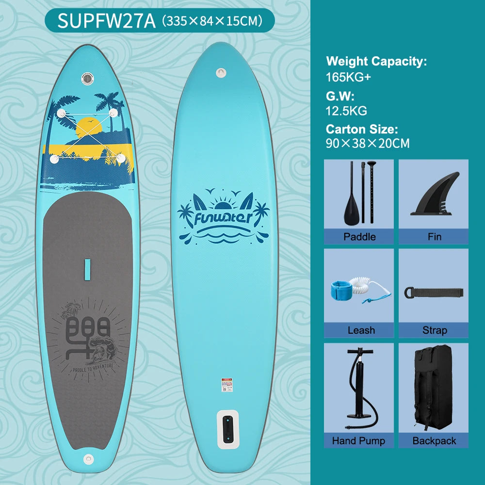 Opblaasbaar SUP Board 11'6" – Koi Paddle Board met Accessoires – Stand Up Paddle Surfboard voor Volwassenen