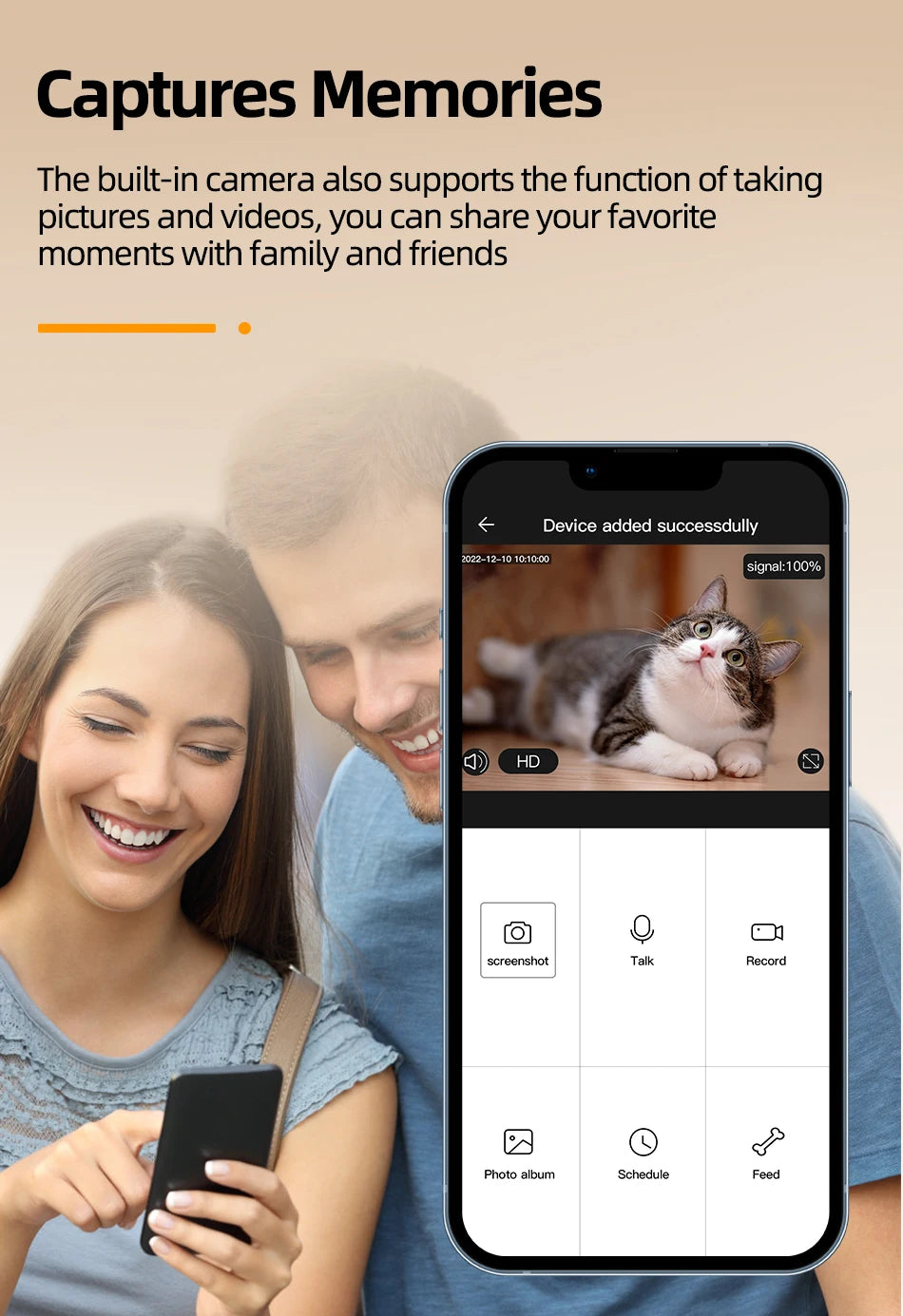 Automatische Kattenvoerautomaat met Camera en Stemfunctie – Slimme Voerdispenser voor Katten en Honden met App & Timer