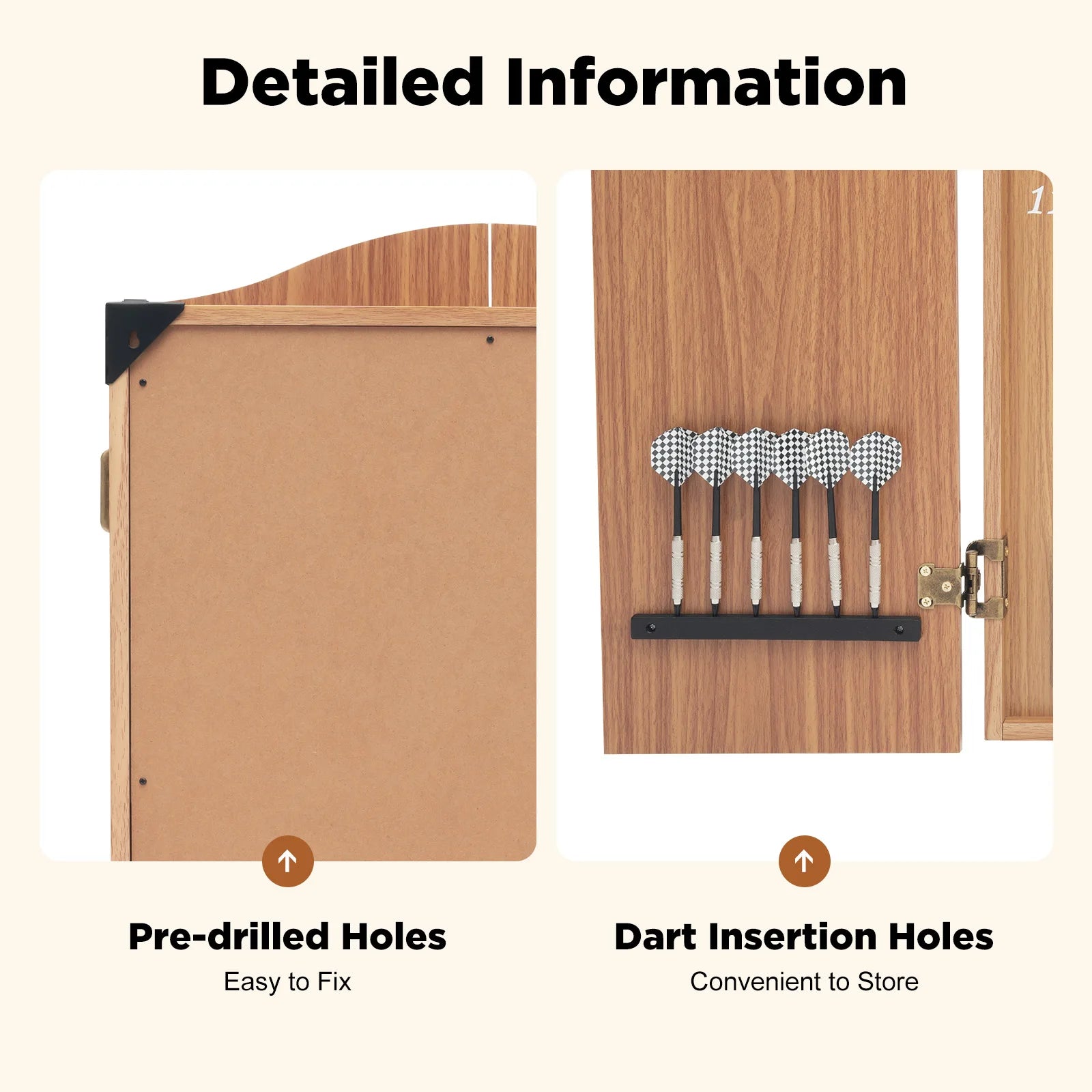 Elektronisch Dartbord met Cabinet – Automatische Score LED Darts Bord Set voor Thuis en Indoor Spellen