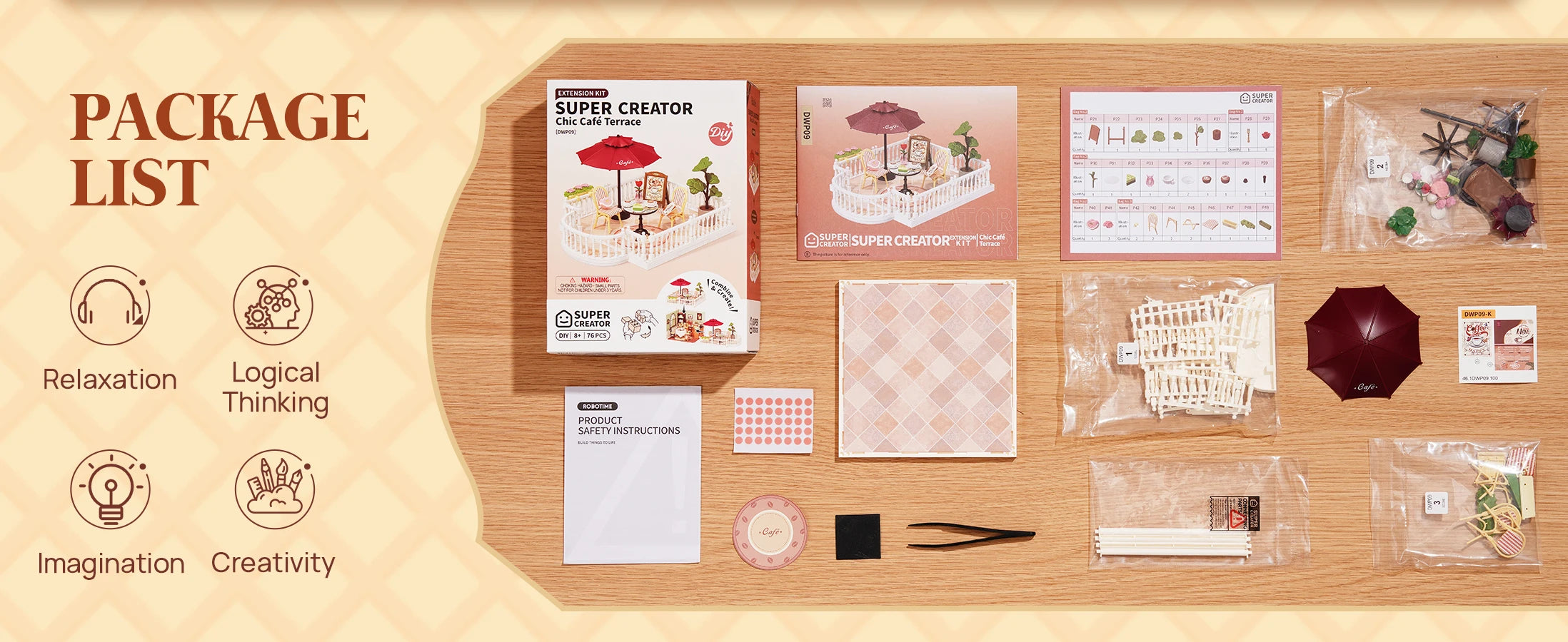3D Puzzel Miniatuur Roze Slaapkamer – DIY Bouwset voor Creatieve Hobbyisten en Poppenhuisfans