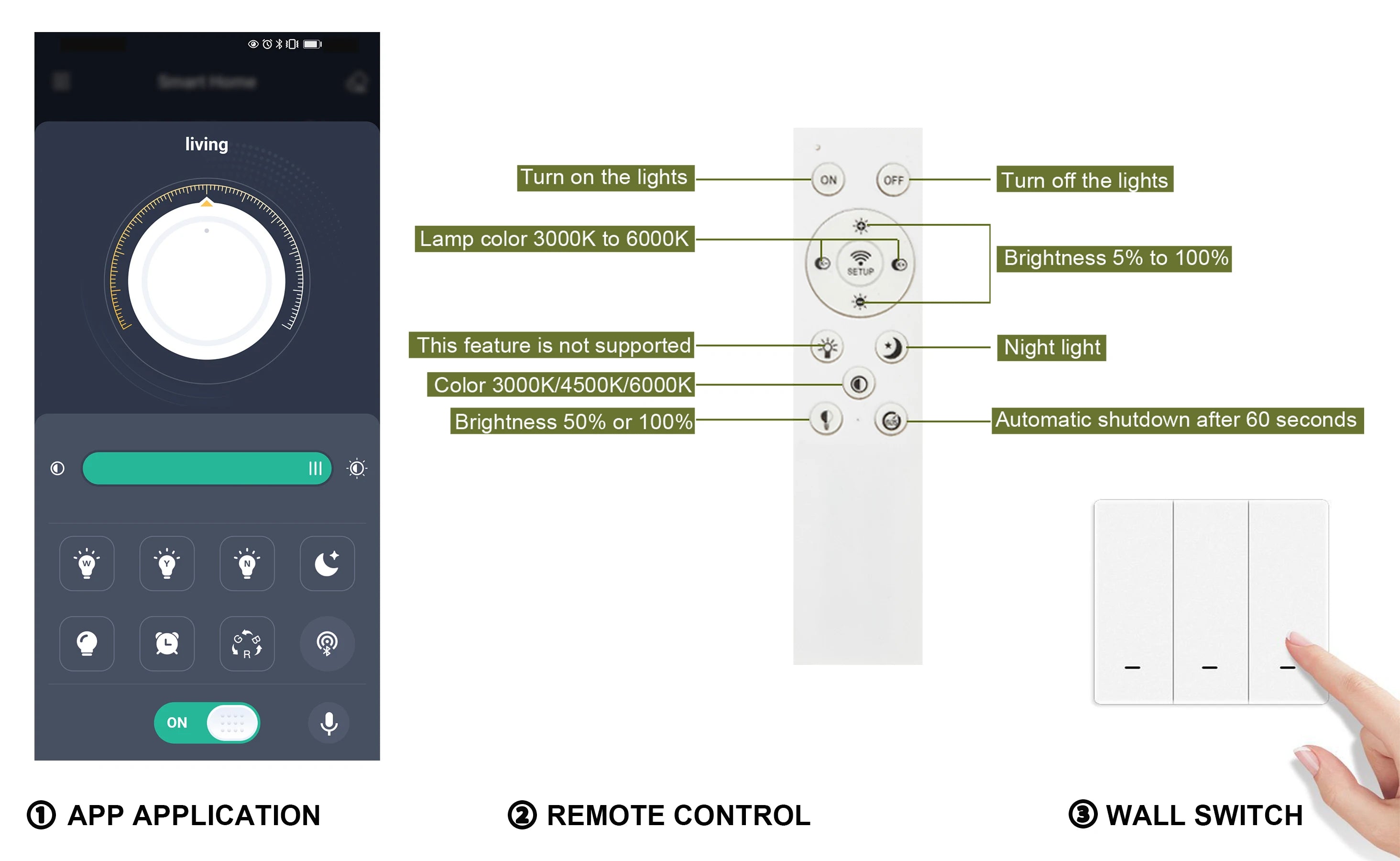 Moderne LED Plafondlamp met Afstandsbediening & App – Dimbare Smart Ring Lamp