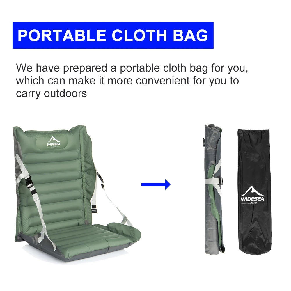 Opvouwbaar Opblaasbaar Camping Kussen Rugleuning – Lichtgewicht Outdoor Comfort Kussen