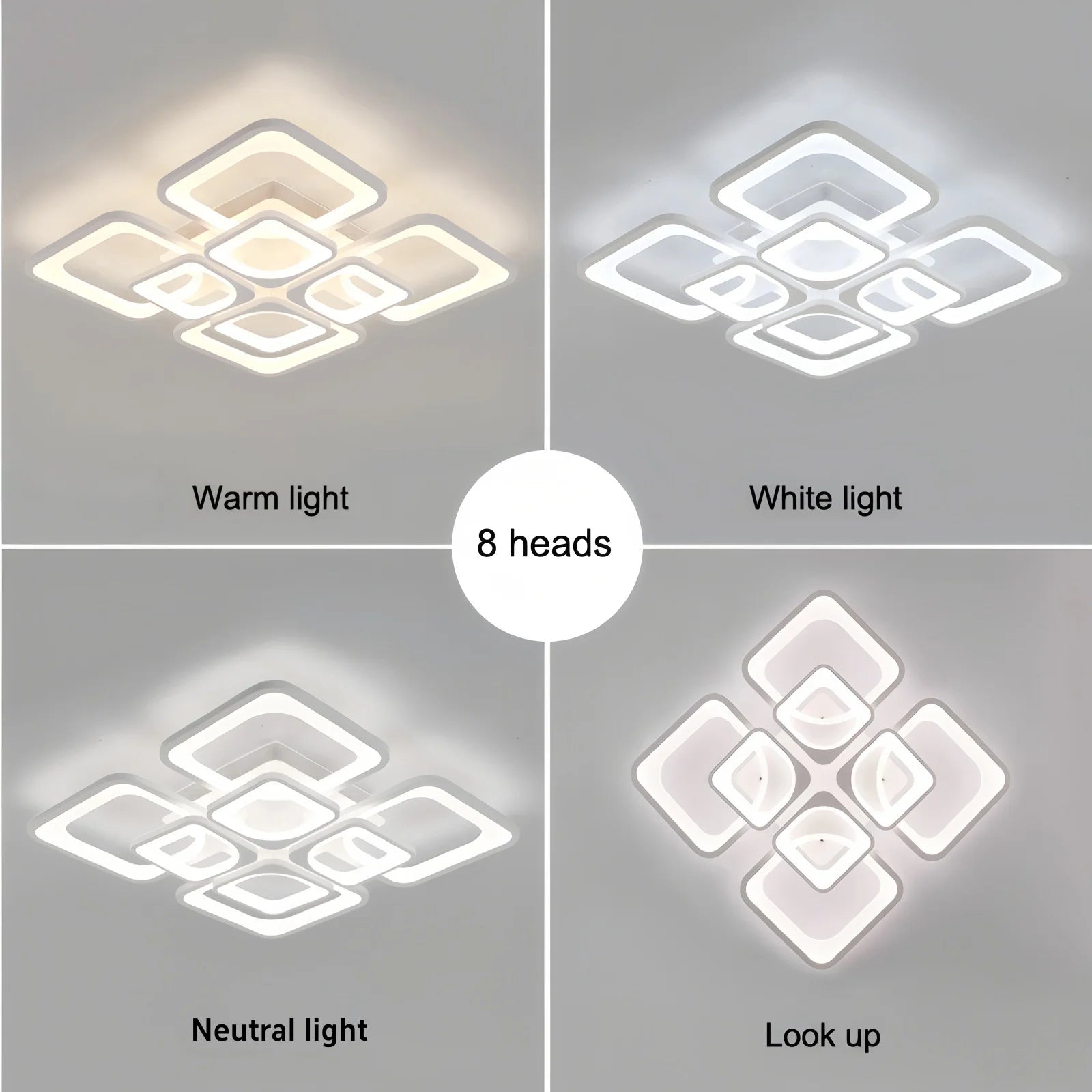 Moderne LED Plafondlamp met Afstandsbediening – Dimbare Scandinavische Plafondverlichting voor Woonkamer, Slaapkamer & Eetkamer