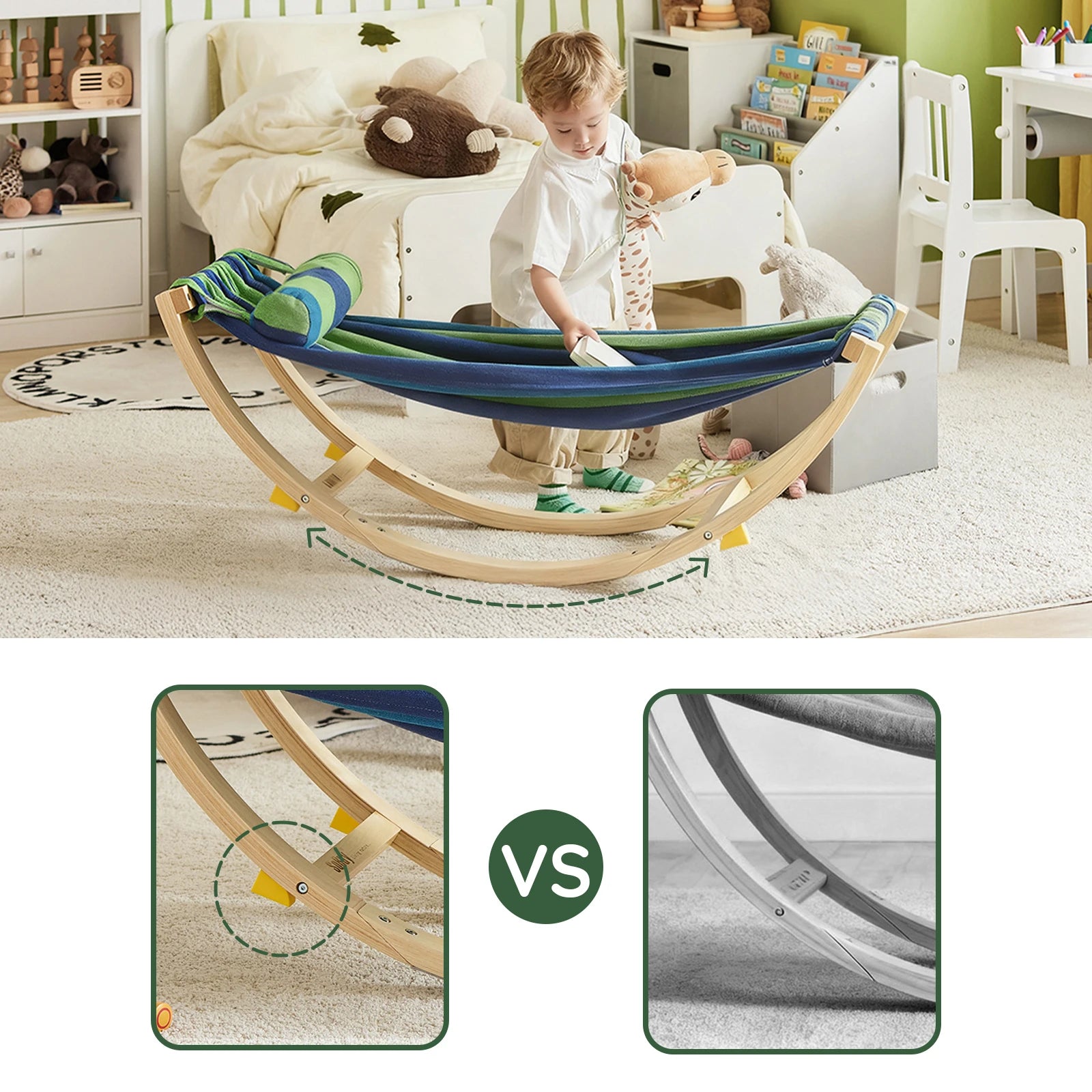 Kinder Veiligheidsschommel – Binnen Speelplezier en Optimale Bescherming