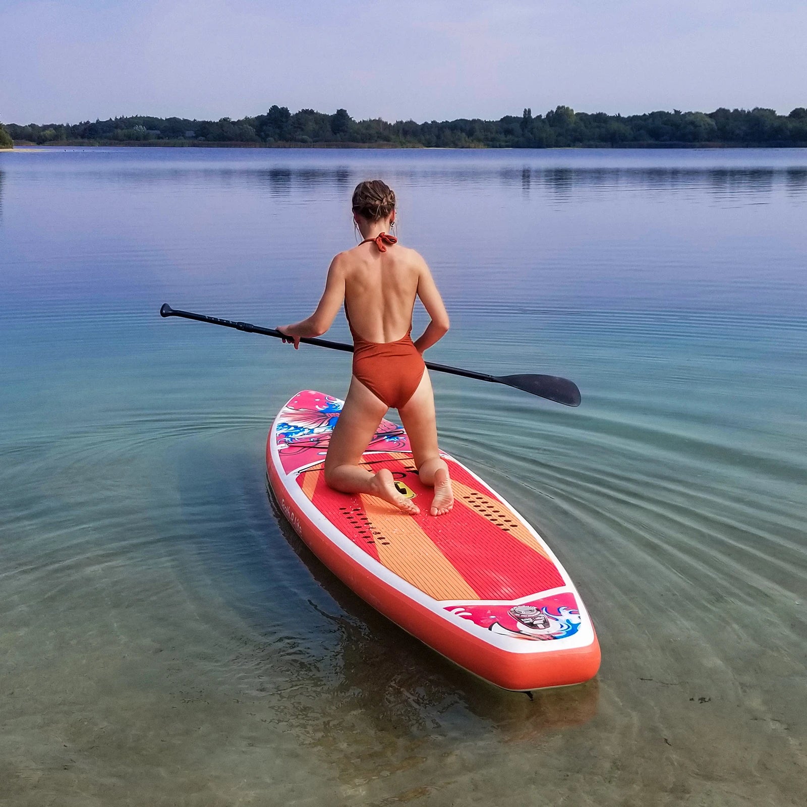 Opblaasbaar Stand Up Paddle Board 11' – SUP Board Set met Accessoires – 350x84x15 cm – Max 150KG – Inclusief Pomp, Peddel & Rugzak