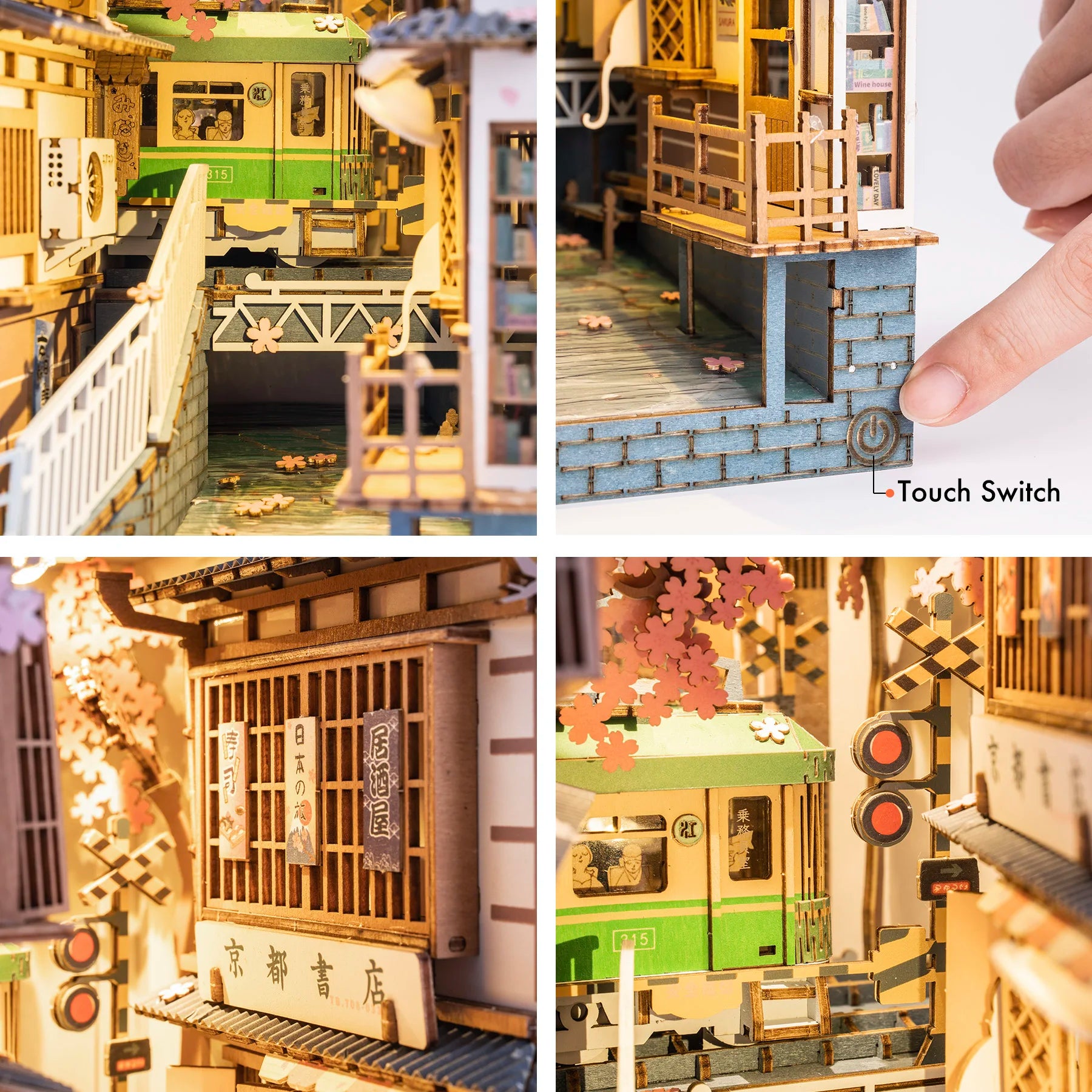 Houten Miniatuur Boekhoekje DIY – LED Sfeerlampje Creatief Knutselpakket voor Jong en Oud