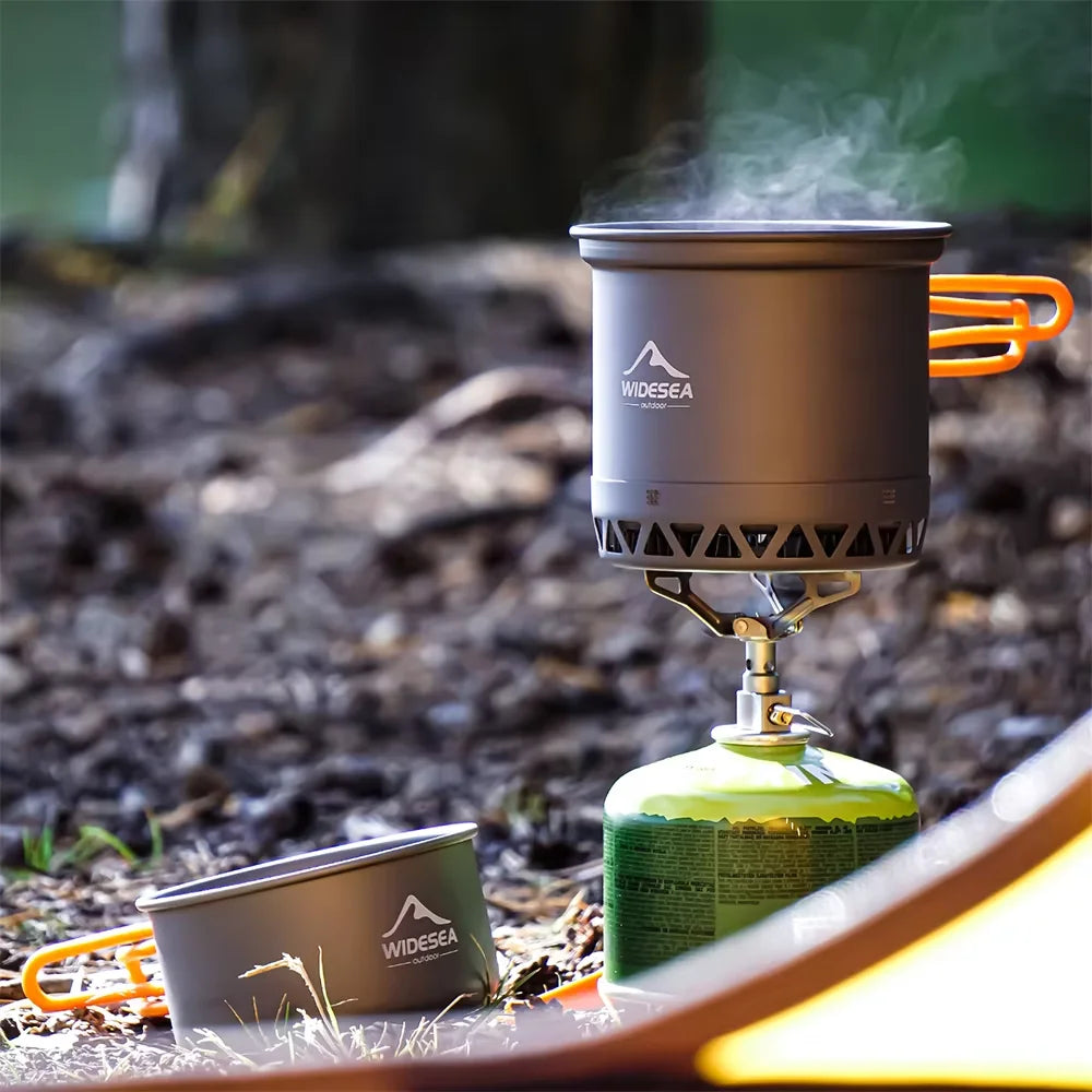 Outdoor Camping Kookset – Lichtgewicht Potten Set 1,3L & 2,3L voor Kamperen