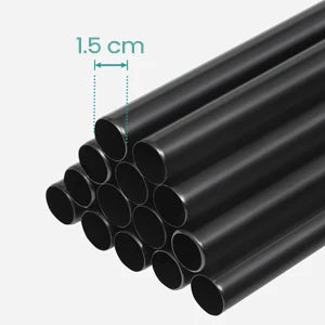 Opvouwbare Kledingkast met Stof – 162x43x175 cm – Draagbare Garderobekast met 3 Hangroedes en 9 Opbergvakken – Zwarte Stoffen Kast voor Slaapkamer