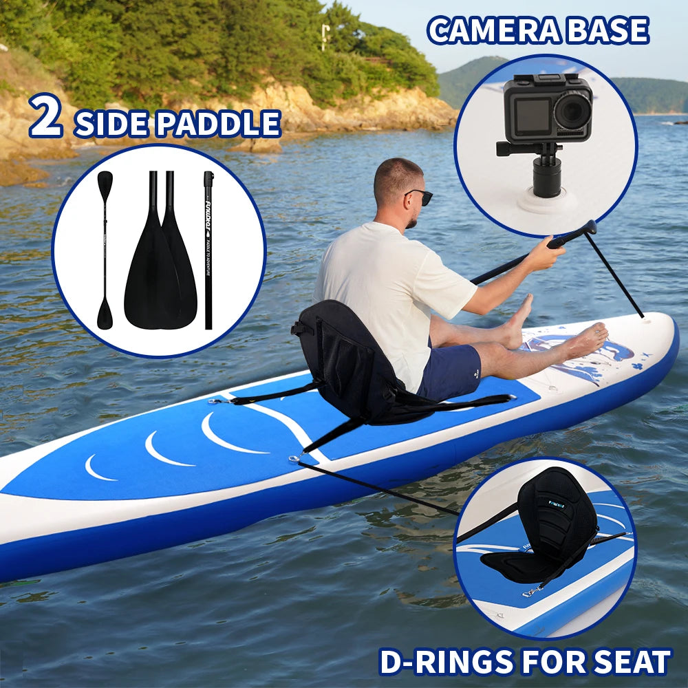 Opblaasbaar SUP Board Set – Stand Up Paddle Board Compleet met Accessoires – Antislip & Ultra Lichtgewicht