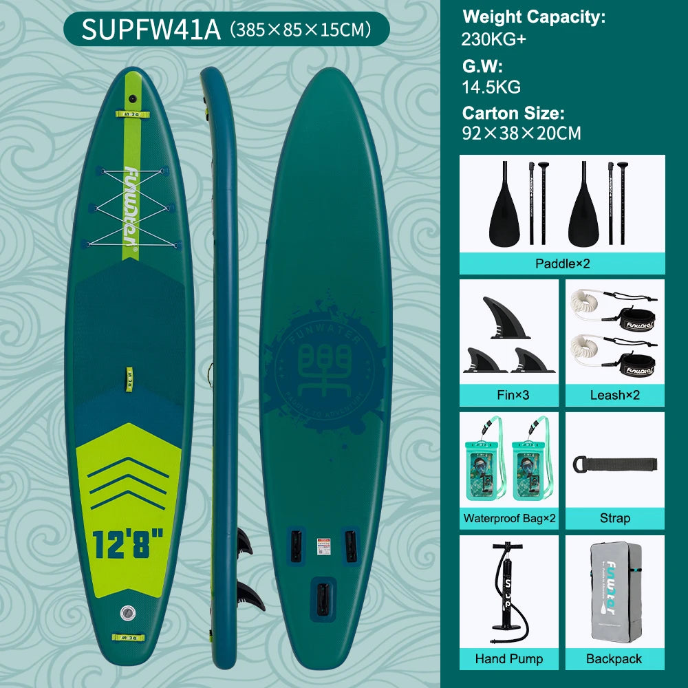 Opblaasbaar SUP Board 11'6" – Koi Paddle Board met Accessoires – Stand Up Paddle Surfboard voor Volwassenen