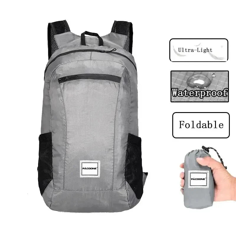 Lichtgewicht 20L Waterdichte Outdoor Wandelrugzak – Opvouwbaar & Multifunctioneel