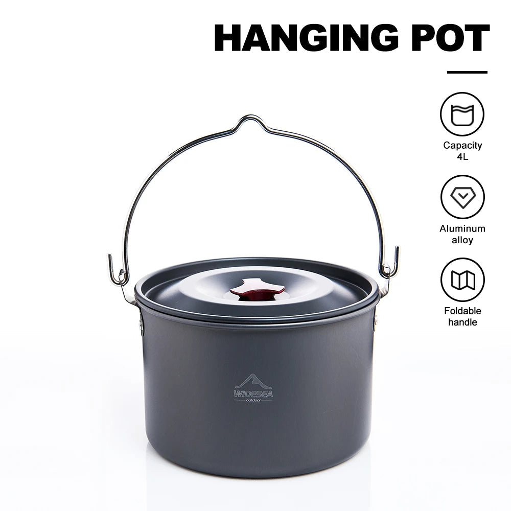 Aluminium camping kookpan 4 L – Lichtgewicht & Draagbaar