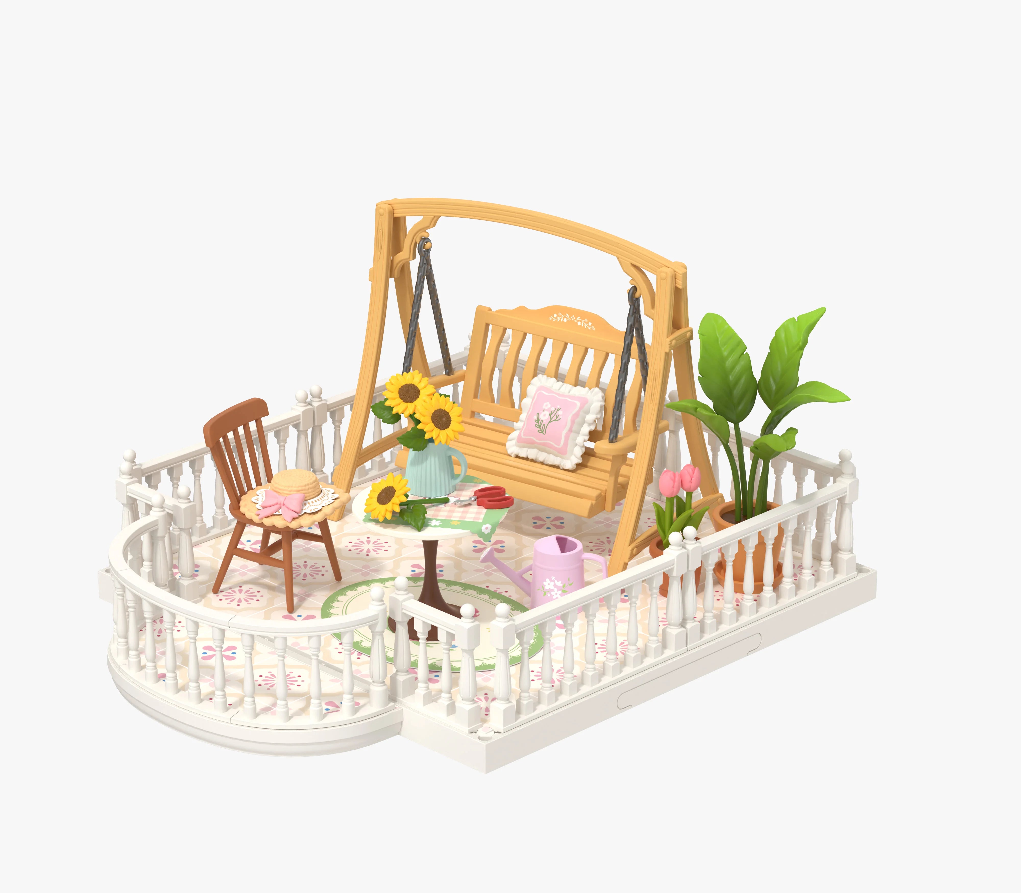 3D Puzzel Miniatuur Roze Slaapkamer – DIY Bouwset voor Creatieve Hobbyisten en Poppenhuisfans