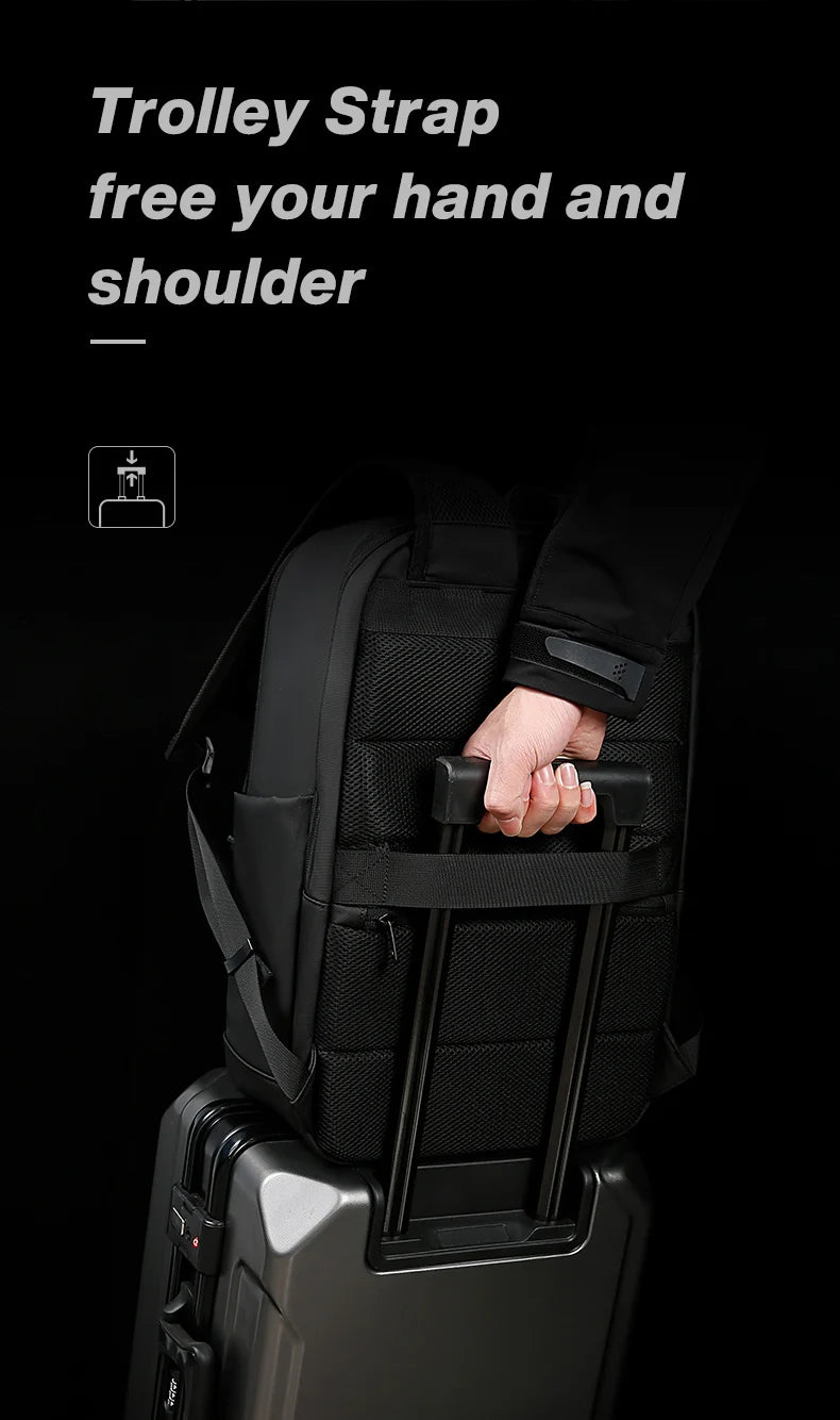 Casual Waterdichte Rugzak 15.6″ Laptop – Grote Capaciteit, Multi‑Pockets, Lichtgewicht – Perfect Voor Zaken, Reizen & Dagelijks Gebruik