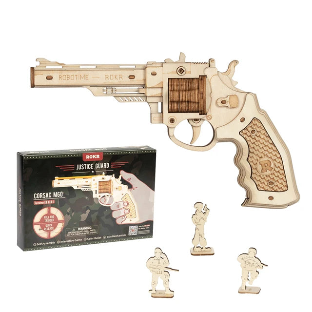 3D Houten Puzzel Pistool Bouwset – DIY Model Kit