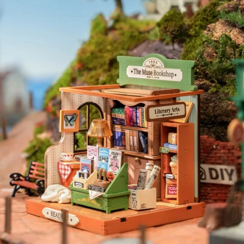 Miniatuurhuis Bouwset Hout – Creatief Speelgoed voor Kinderen 14+ – DIY Houten Poppenhuis Knutselpakket