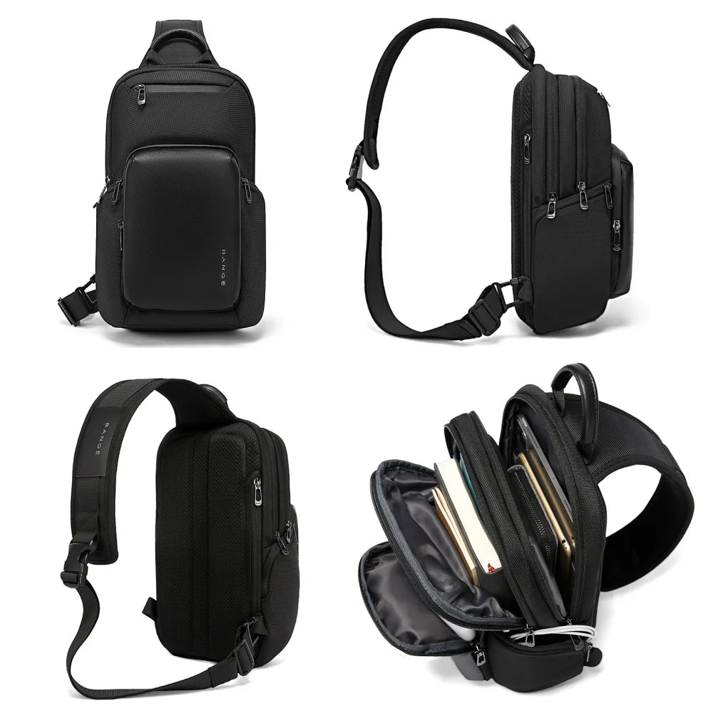 Multifunctionele Waterdichte Crossbody Sling Bag Heren – Grote Capaciteit Schoudertas Voor Dagelijks Gebruik