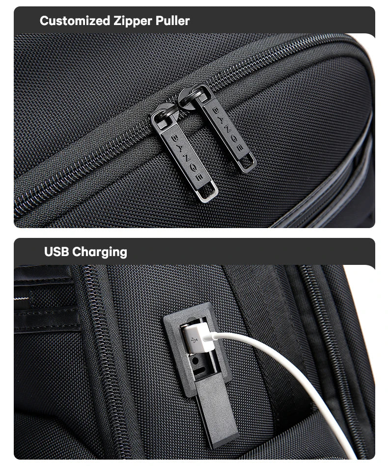 Anti‑Diefstal Laptop Rugzak 15.6 Inch – Waterdichte Business & Reis Rugtas met USB Oplaadpoort