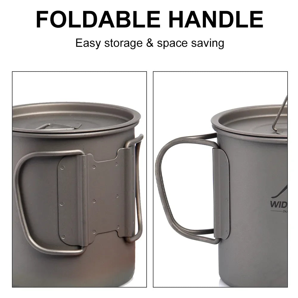 Titanium Campingmok – Inklapbare Outdoor Beker voor Kamperen, Wandelen & Picknick