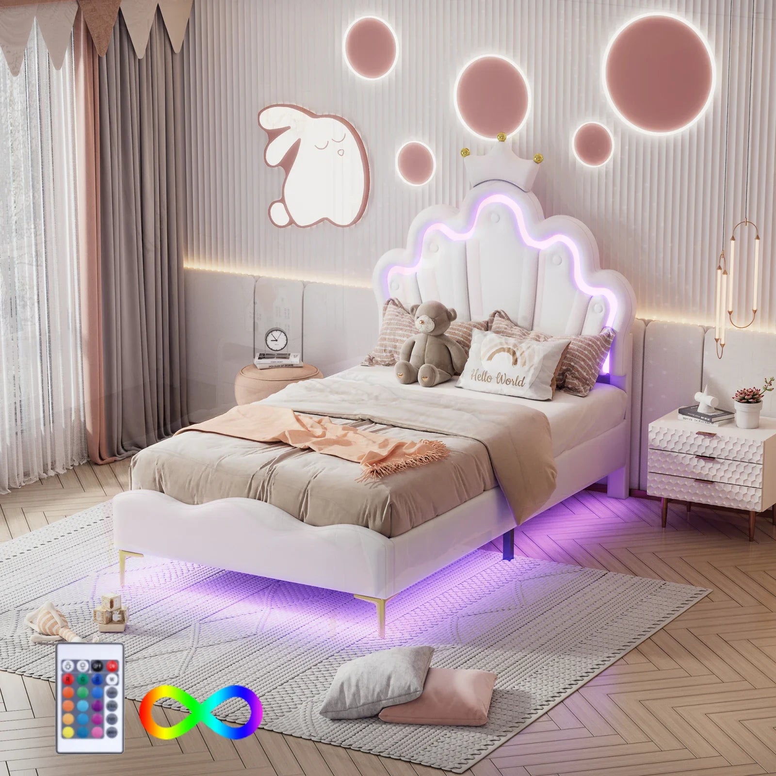 Kinderbed Prinses 90x200 cm – Luxe & Comfort voor Meisjes