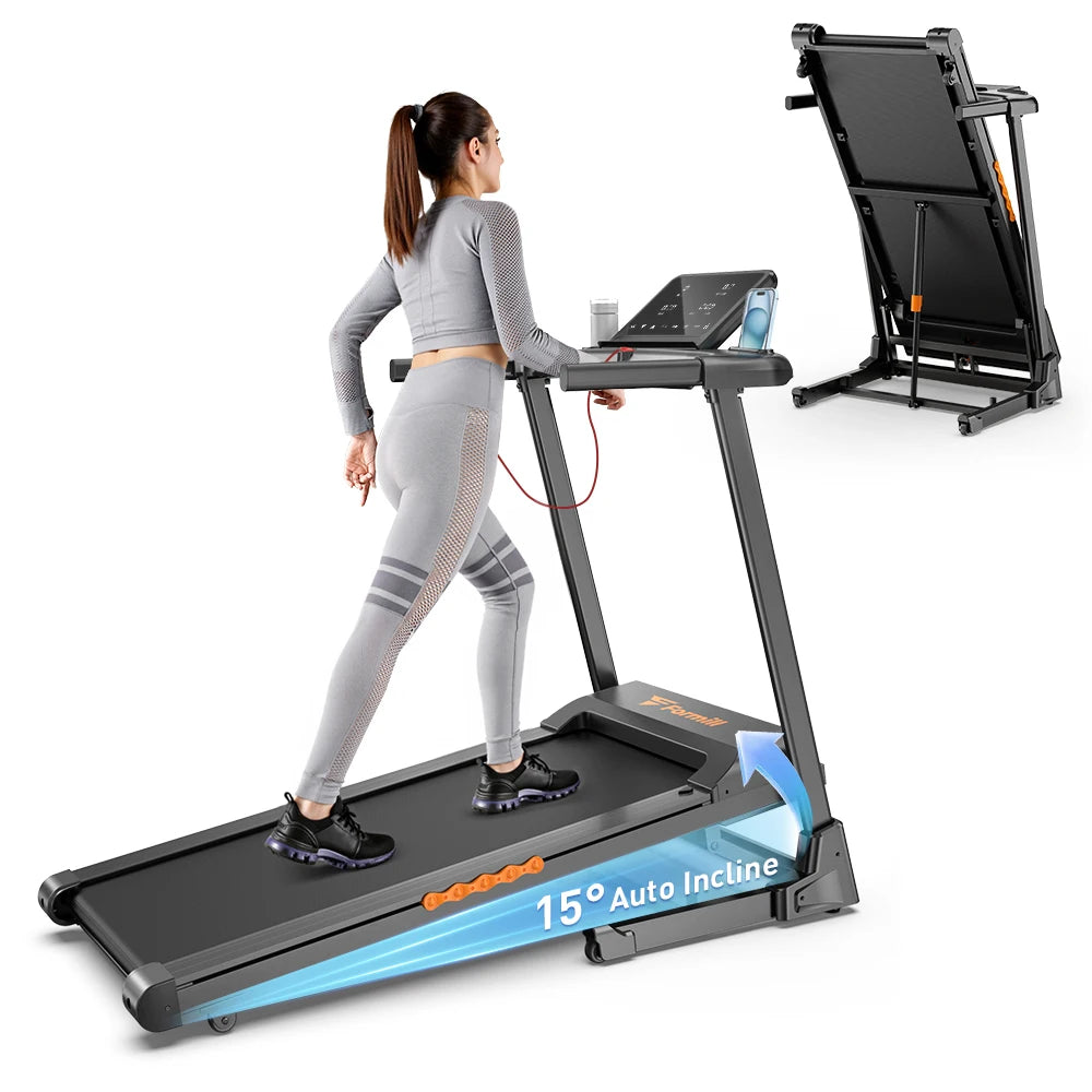 Opvouwbare Loopband – 3.0HP Motor, 15% Helling, Stil en Krachtig voor Thuisgebruik