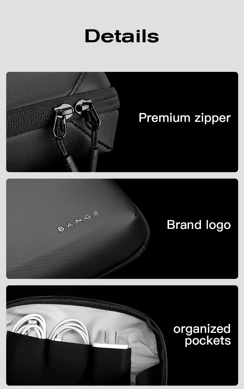 Waterdichte Mini Organizer Tas – Kabel & Gadget Organizer – Reistas Voor USB‑kabels, Opladers & Accessoires