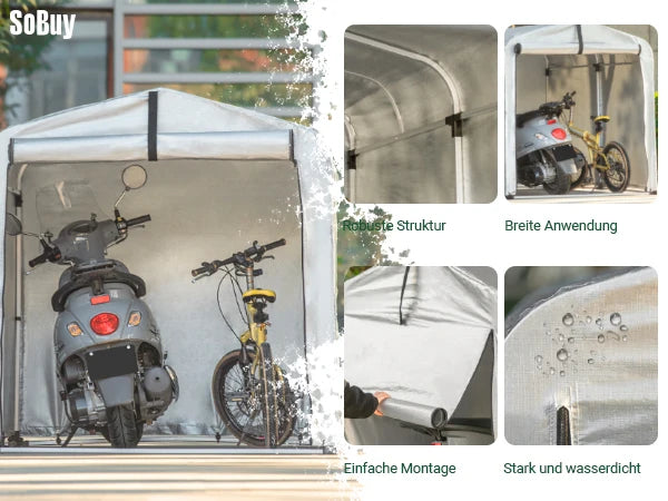 Waterdichte Fietsenstalling Cover – Fietsenberging Buiten Bescherming tegen Weer en Wind