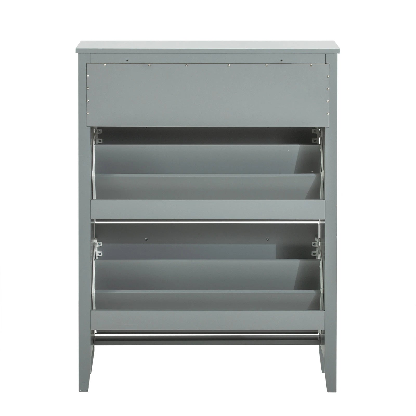 Smal Schoenenkast met 2 Kleppen en Lade – 80x25x108 cm – Praktische Opbergoplossing