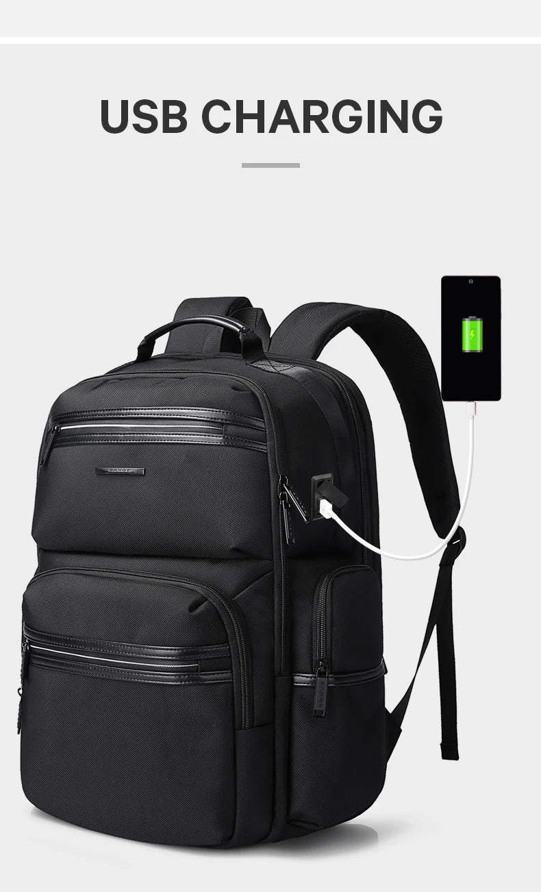 Draagbare Anti‑Diefstal Laptop Rugzak 15.6 Inch – Waterdichte USB‑Oplaad Backpack voor Heren & Dames | Oxford Travel Rugtas 20‑35L