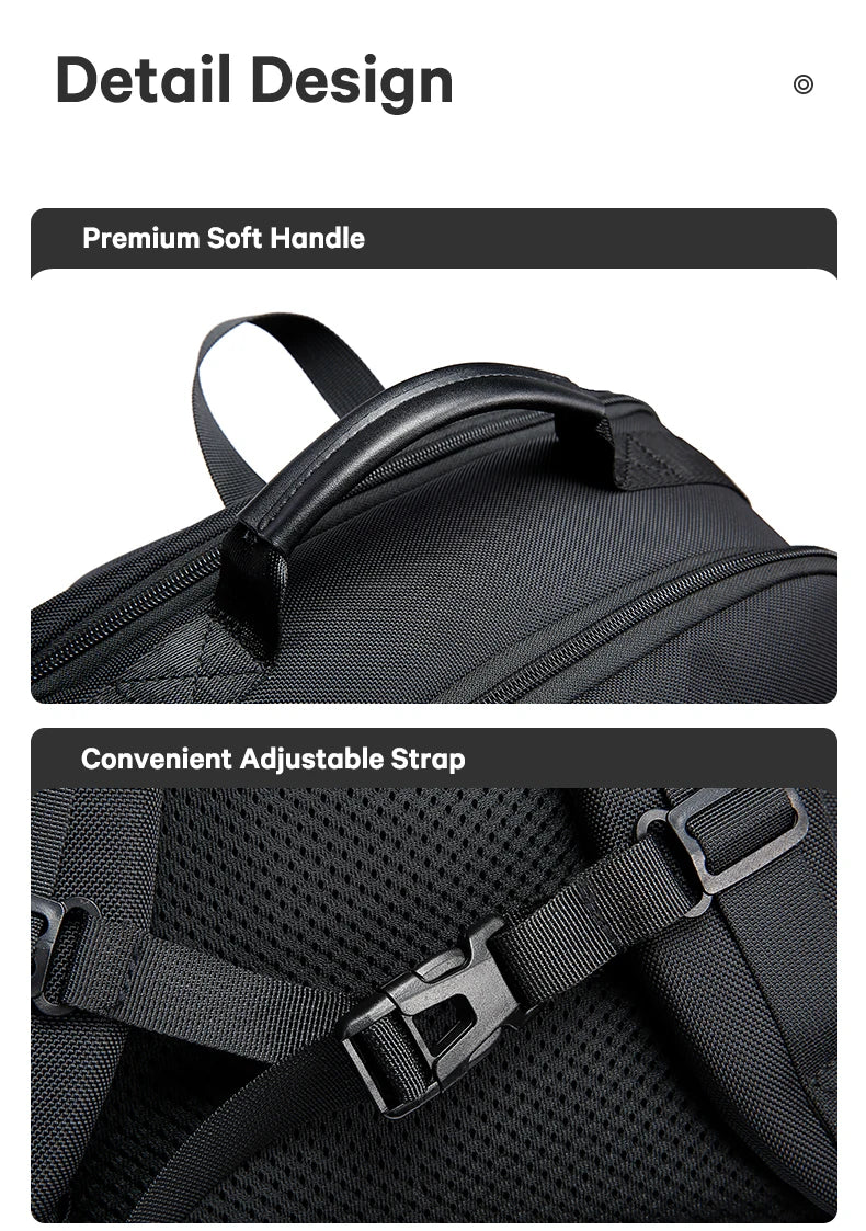 Draagbare Anti‑Diefstal Laptop Rugzak 15.6 Inch – Waterdichte USB‑Oplaad Backpack voor Heren & Dames | Oxford Travel Rugtas 20‑35L