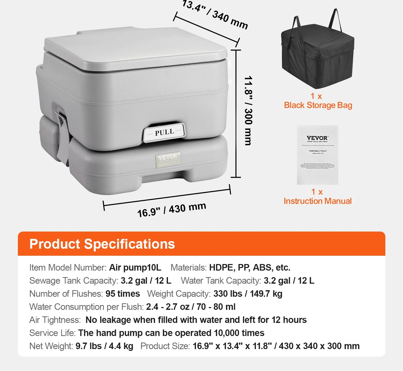 Draagbaar Campingtoilet – Hygiënisch, Geurloos & Lekvrij – WC Voor Kamperen, Boot & Outdoor