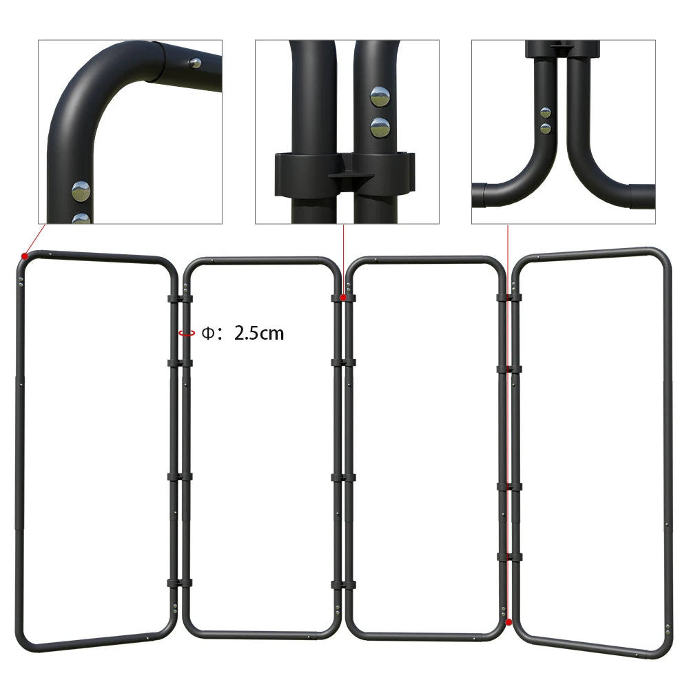 Achtergrondstandaard Fotografie 240x400 cm – Professioneel Groenscherm Frame voor Video en Studio Opnames