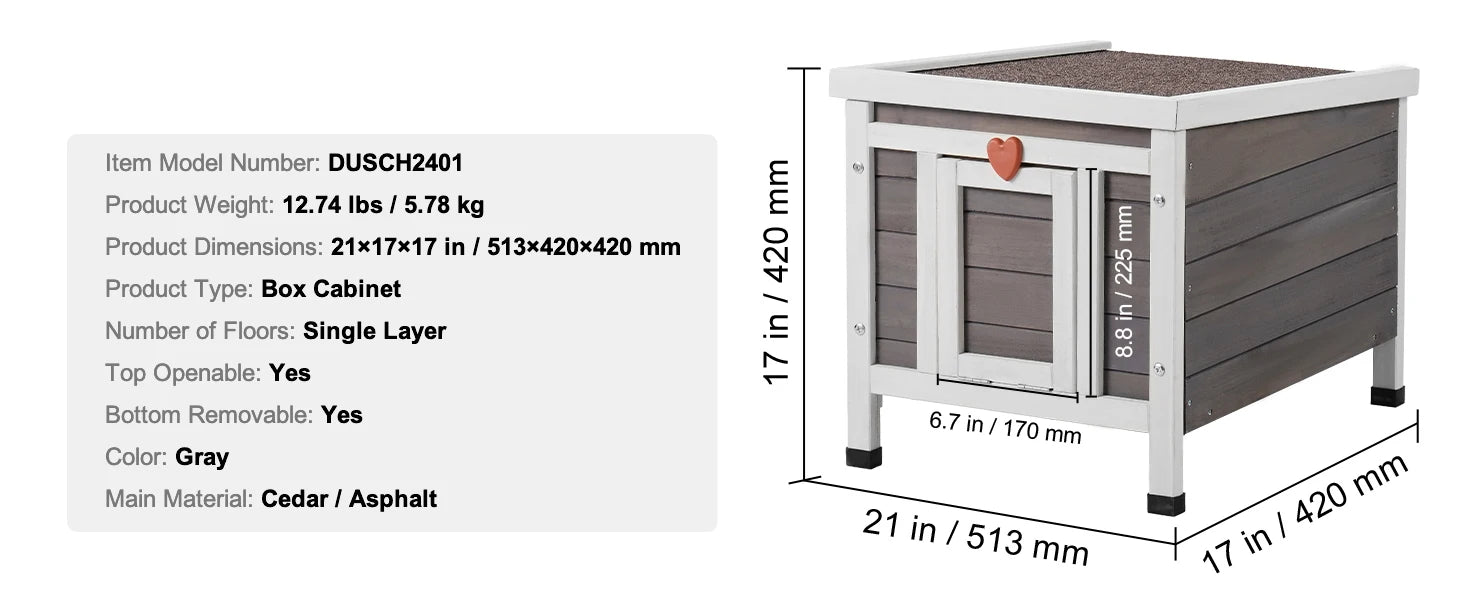 Geïsoleerd Buiten Kattenhuis Hout – Weerbestendig Kattenhok met Dak en PVC Deur – Winterproof Kattenverblijf voor Buiten