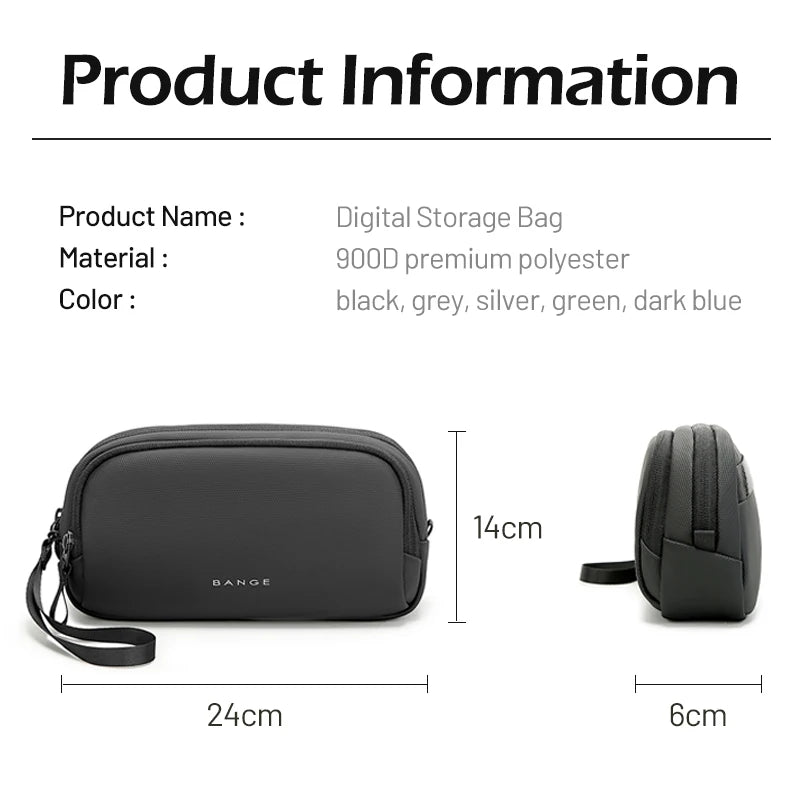 Licht Waterdichte USB Kabel Organizer Tas – Draagbare Elektronica Reis‑Opbergoplossing