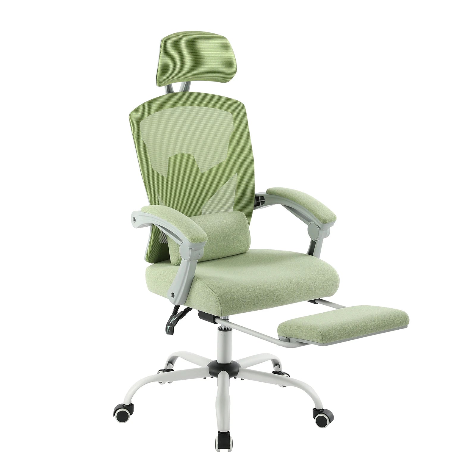 Ergonomische draaistoel met hoge rugleuning | Mesh bureaustoel met lendensteun en verstelbare functies