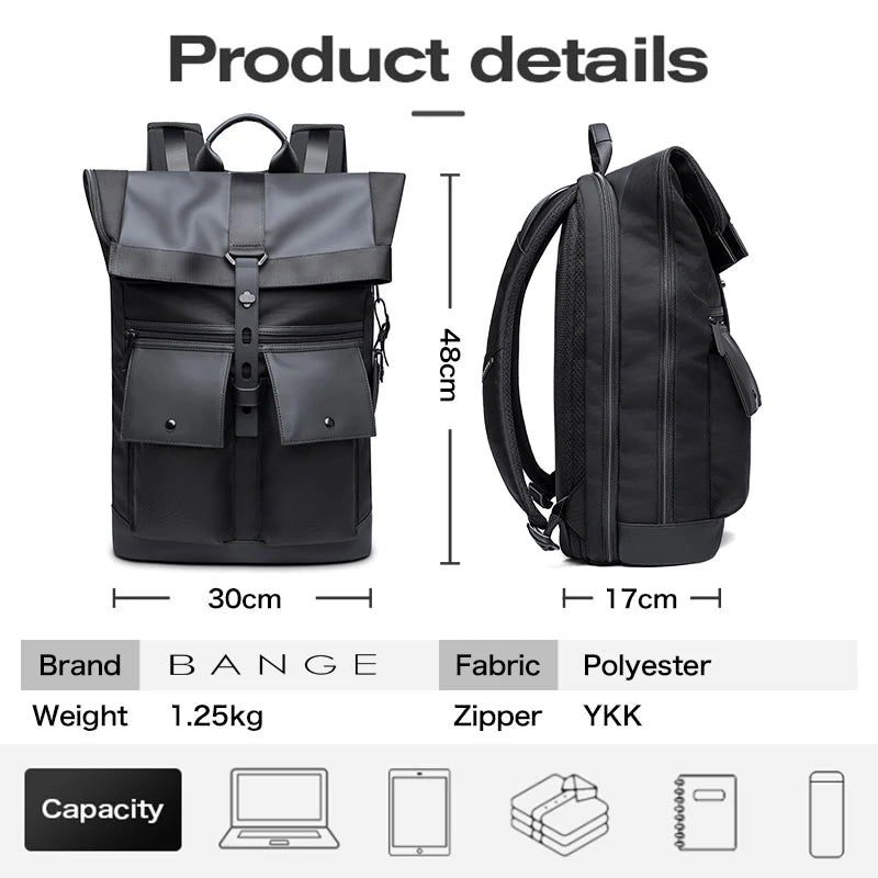 Waterdichte Anti‑Diefstal Rugzak 15,6″ | Comfortabele Casual Laptop Rugzak voor School, Werk & Reizen