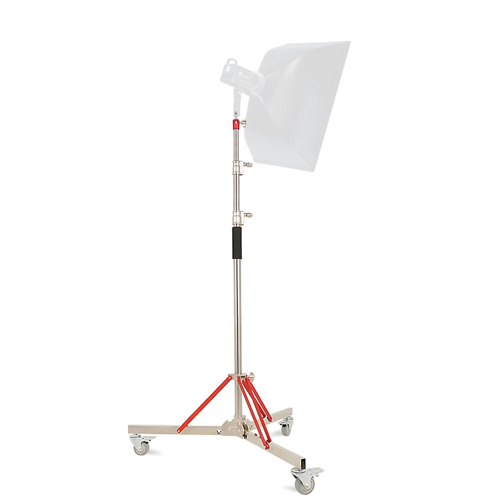 Professioneel 320 cm C-Stand Statief met 3 Wielen – Verstelbaar Fotografie Statief voor Camera’s en Videoproducties