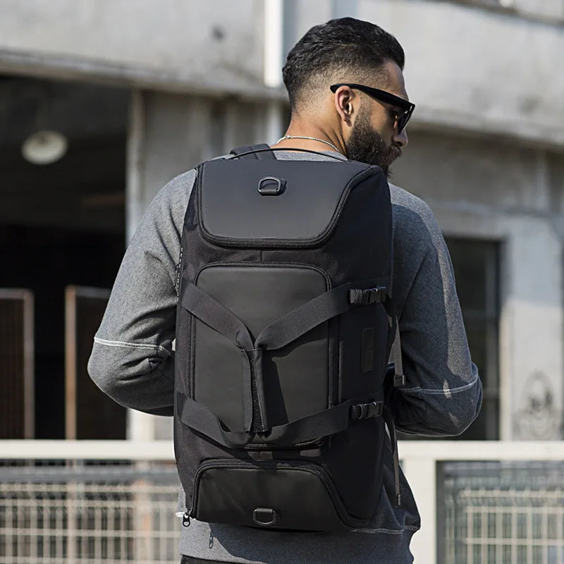 Ruime Waterdichte Reistas Voor Mannen – Multifunctionele Sporttas, Weekend Duffel & Rugzak – Lichtgewicht Oxford Reistas Met Anti‑vlek Bescherming