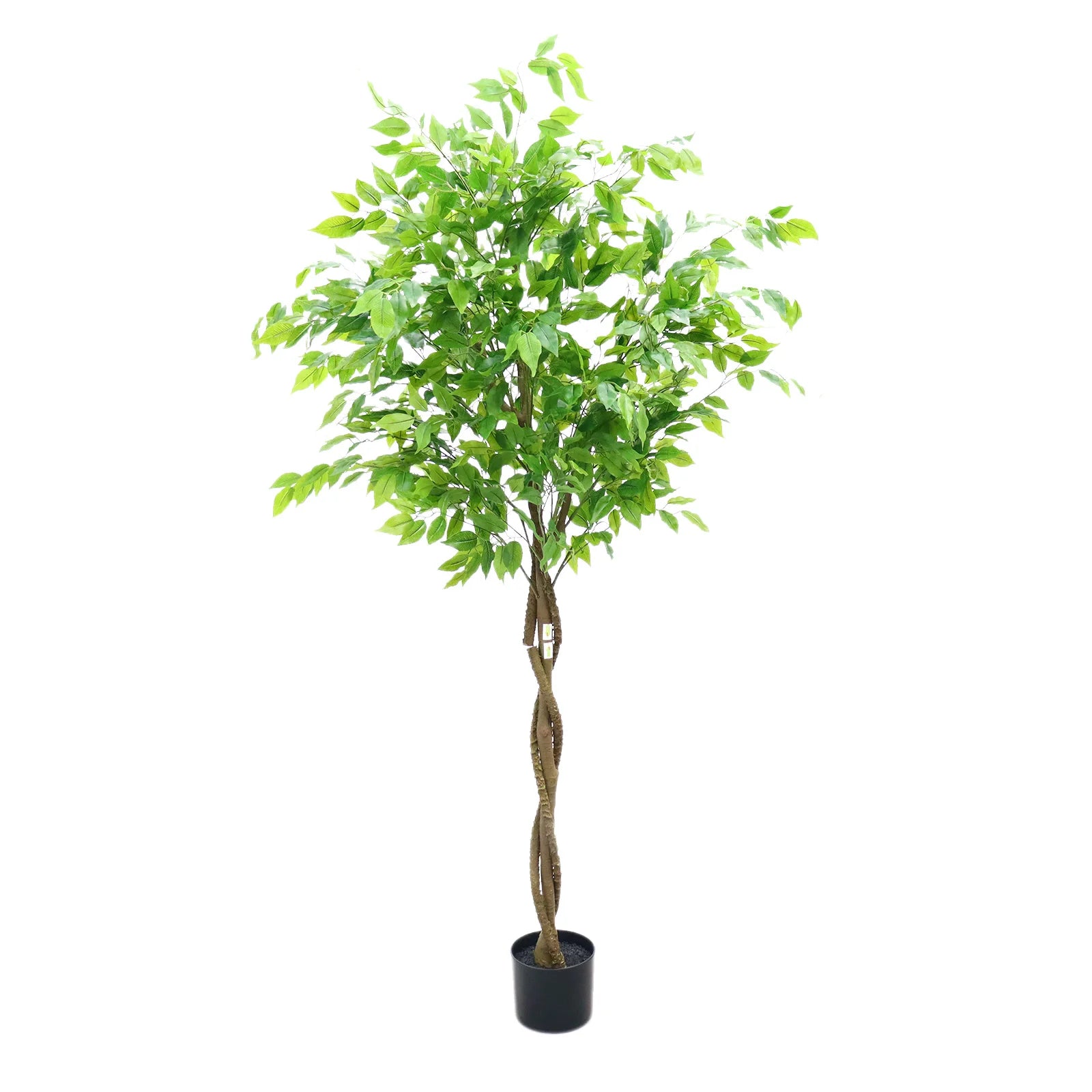 Kunstmatige Ficusboom 160–180 cm – Grote Nep Boom voor Binnen & Overdekt Buiten – Realistische Kunstplant Woonkamer & Kantoor