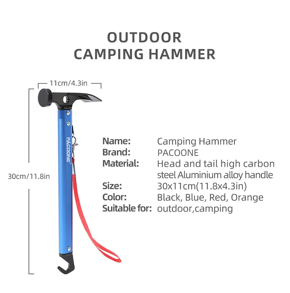 Outdoor Survival Multitool Hamer – Compact Camping & Outdoor Gereedschap