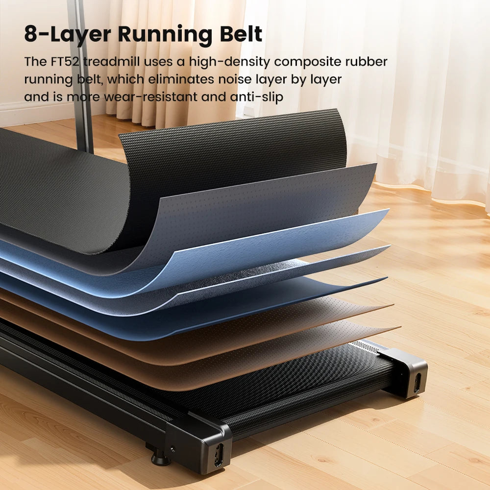 Loopband voor Thuis – 2-in-1 Inklapbare Walking Pad met 10 km/u en 2.5HP Motor