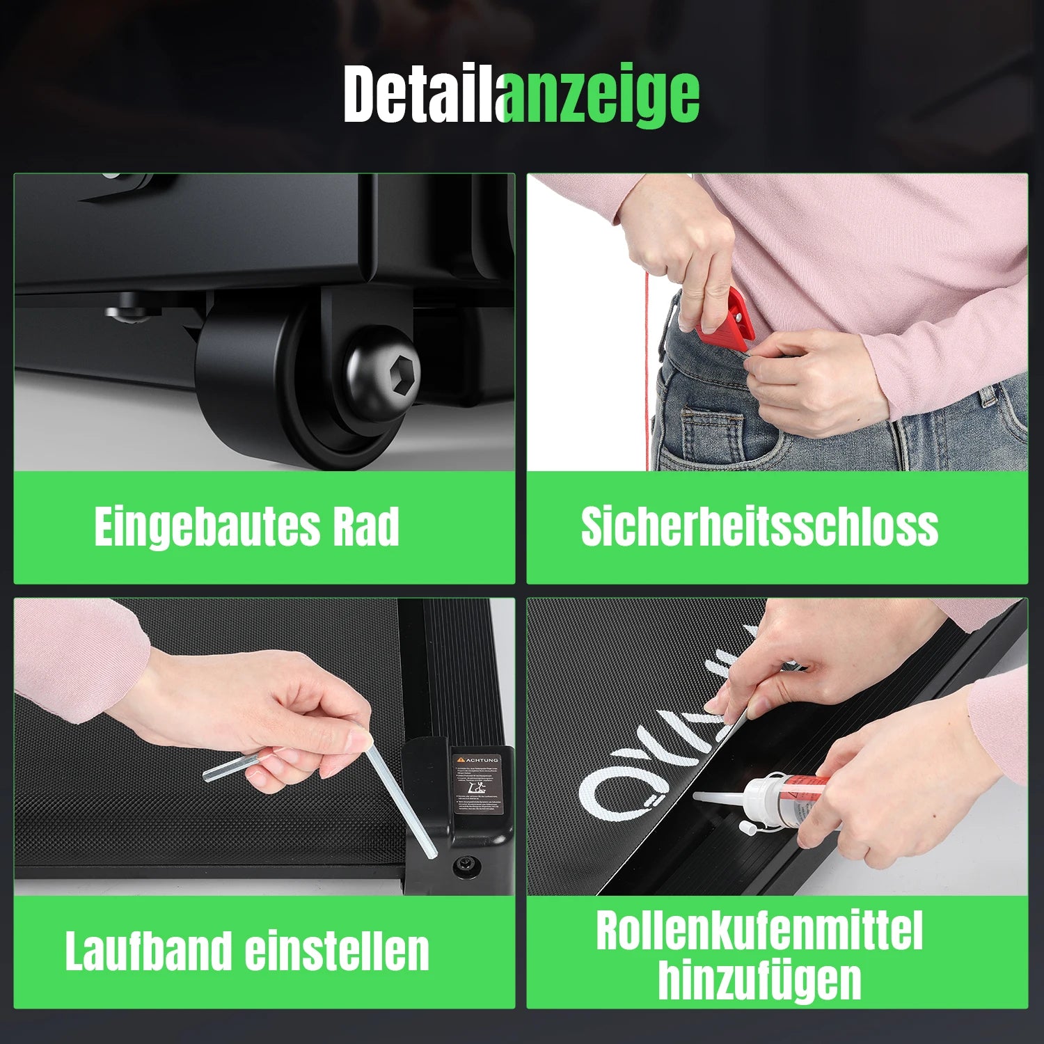 3-in-1 Inklapbare Loopband voor Thuis met App & LED Display – Stil tot 12 km/u