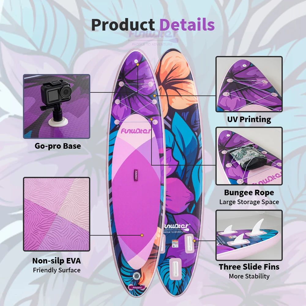 Opblaasbaar SUP Board Set – Stand Up Paddle Board Compleet met Accessoires – Antislip & Ultra Lichtgewicht