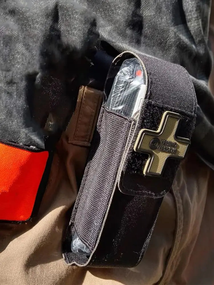 Tactische Molle Tourniquet Pouch met Traumaschaar & Marker – Eerste Hulp Outdoor & Militair